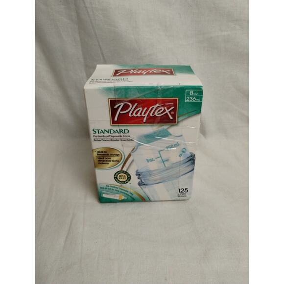Playtex Standard 125ct Baby Bottle Disposable Liners Soft Collapsible 8oz - Open - Picture 1 of 4